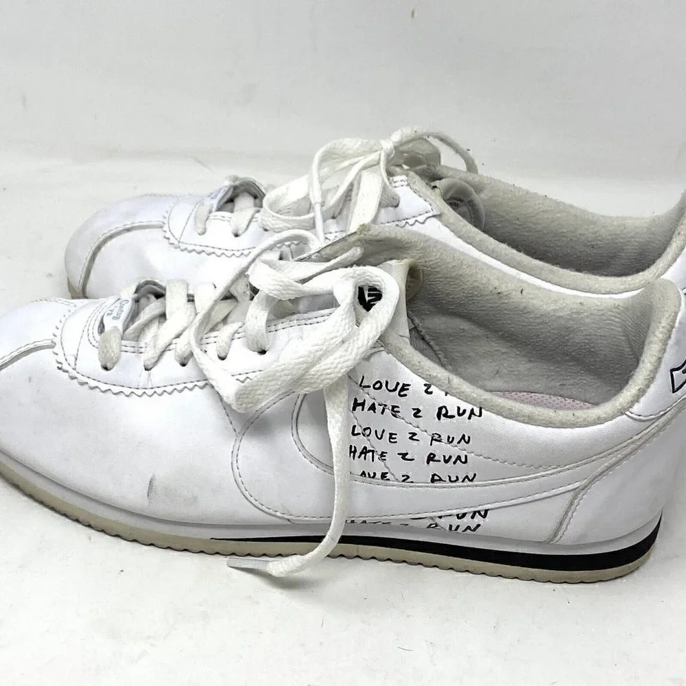 Nike Cortez x Nathan Bell White Sneakers Mens Size 8